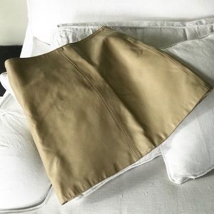 Rampage Genuine Leather Nude Skirt